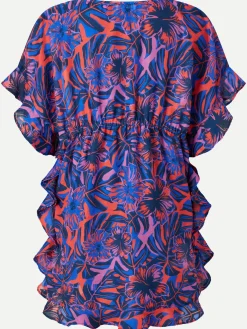 Mirre kaftan - Orange hibiscus