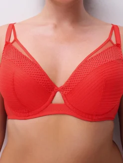 Plunge t-shirt BH - Red