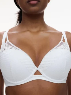 Plunge T-shirt BH - White