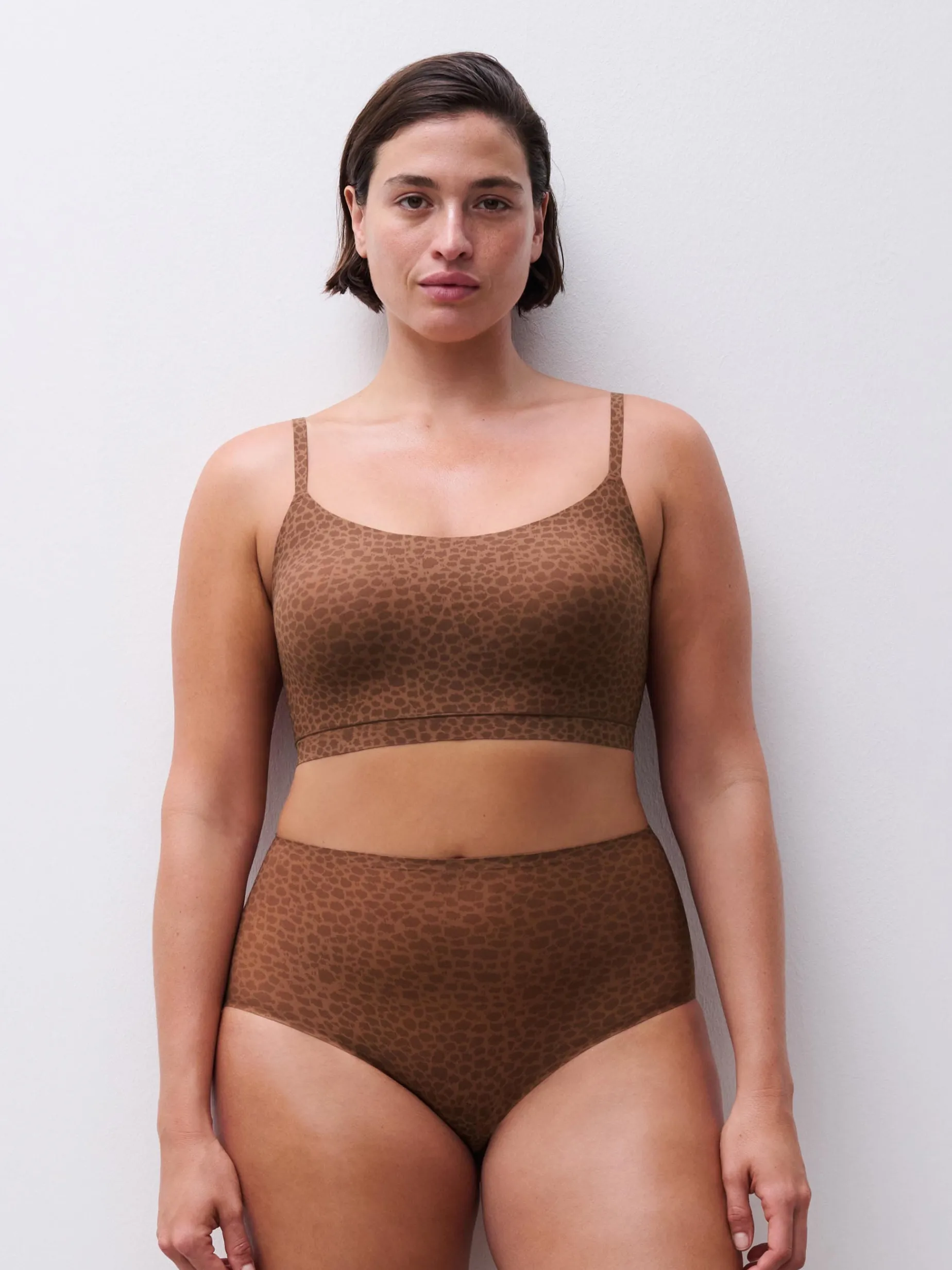SOFTSTRETCH - Højtaljet Trusse - Wild Brown