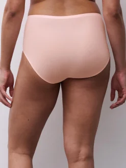 Softstretch-trusser med høj talje - Fluor Pink