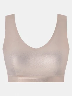 Softstretch V-neck Top - Golden Glow