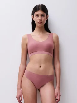 SOFTSTRETCH - V-neck Top - Rose des bois