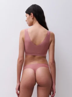 SOFTSTRETCH - V-neck Top - Rose des bois