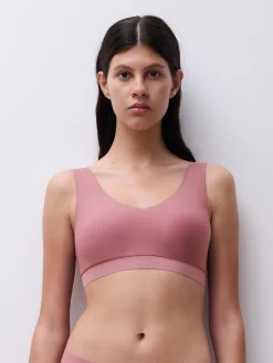 SOFTSTRETCH - V-neck Top - Rose des bois