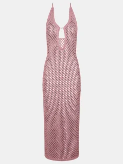 Strandkjole - Pink Lurex
