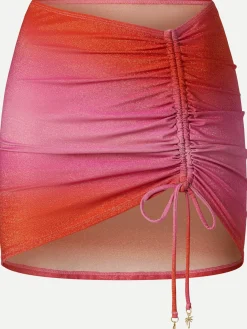Strandnederdel - Red pink gradient