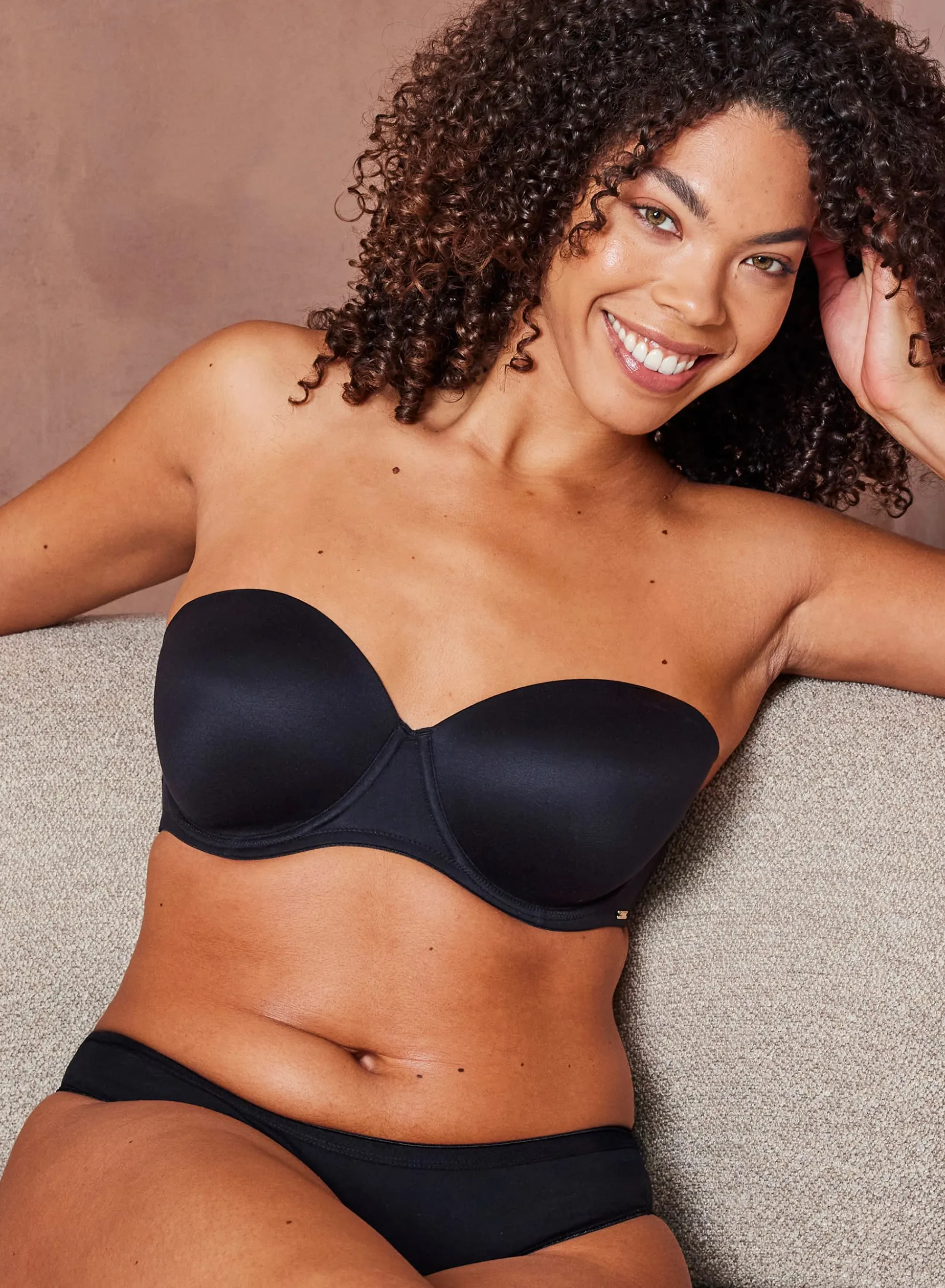 Stropløs BH Lola Comfort Soft - Sort