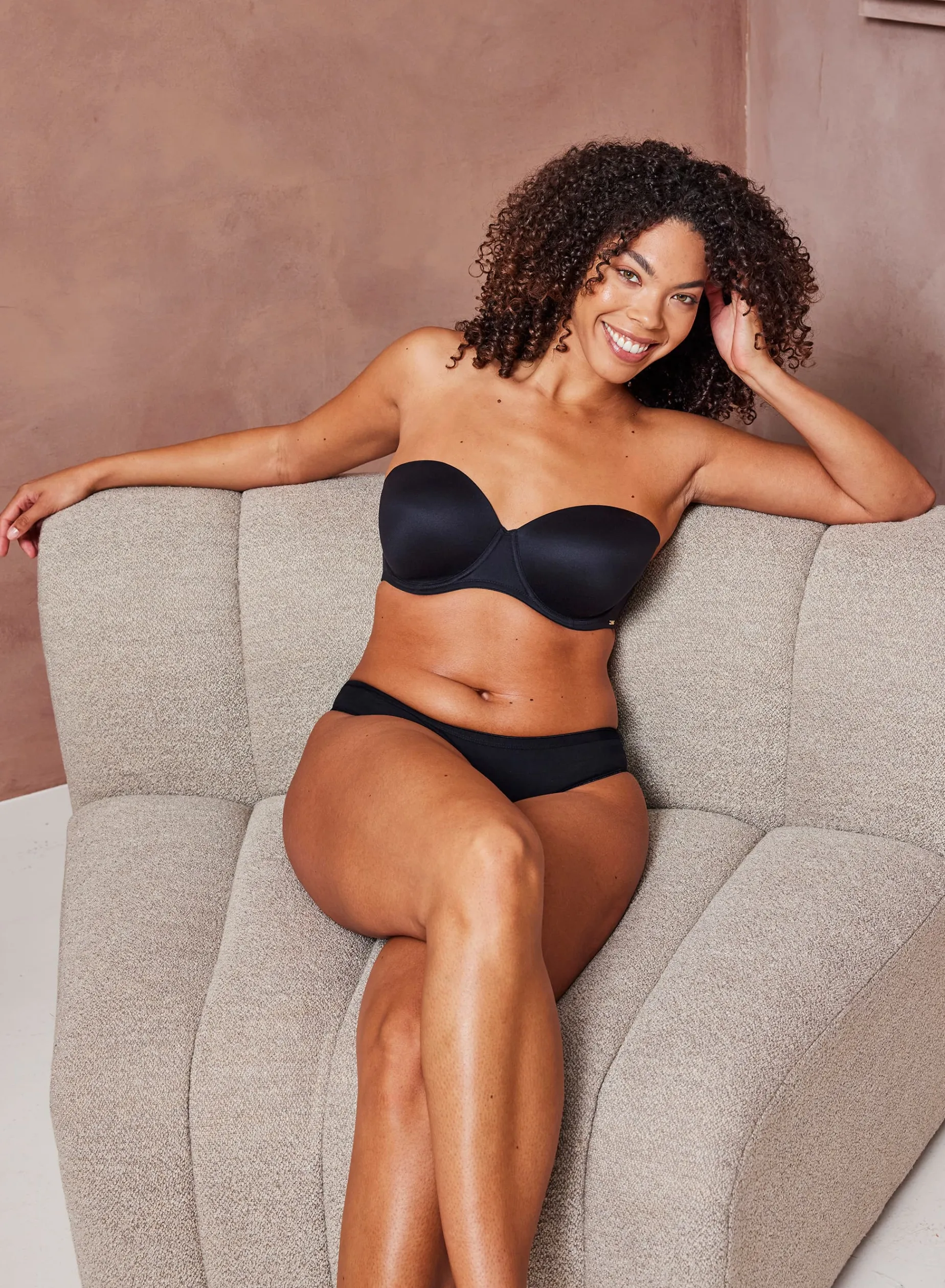Stropløs BH Lola Comfort Soft - Sort