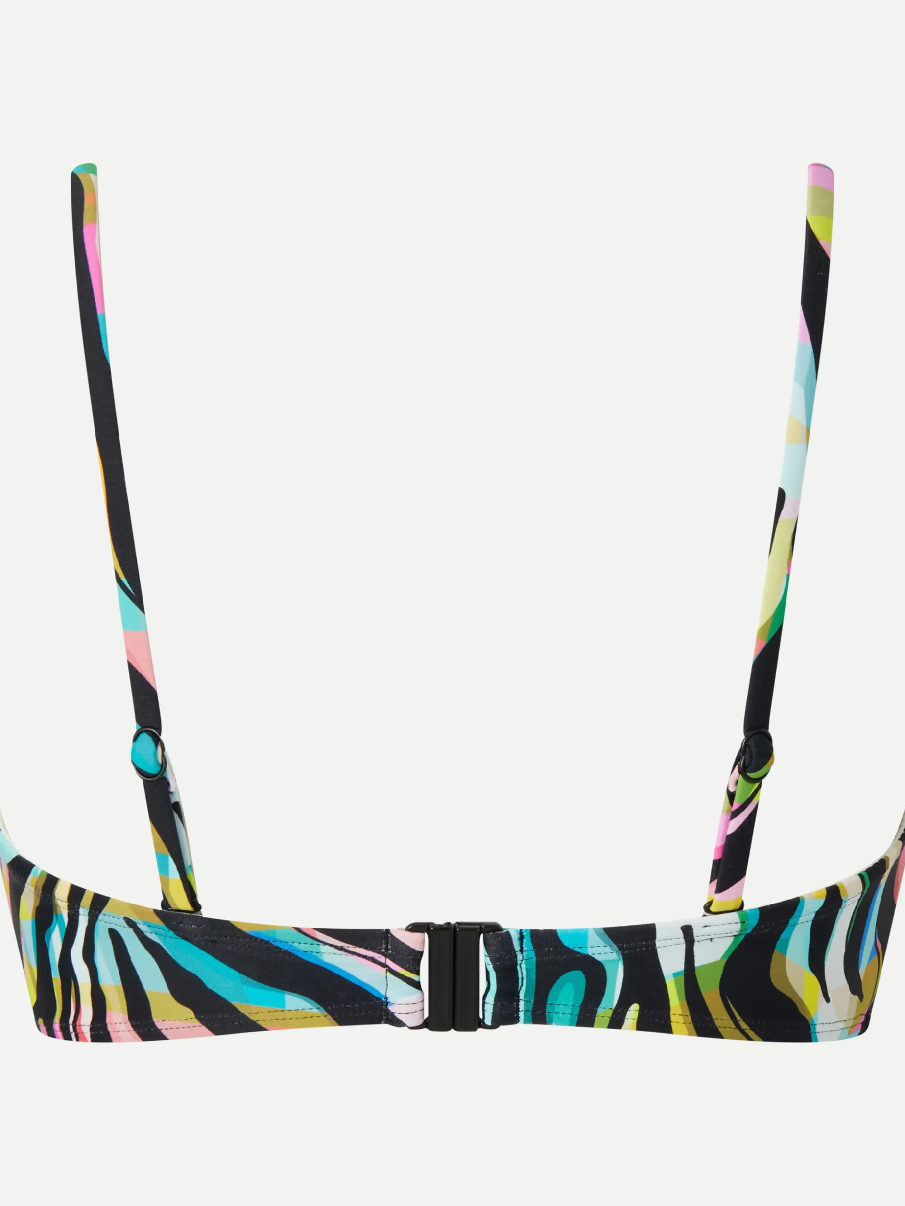 Stropløs bikinitop - Colored zebra