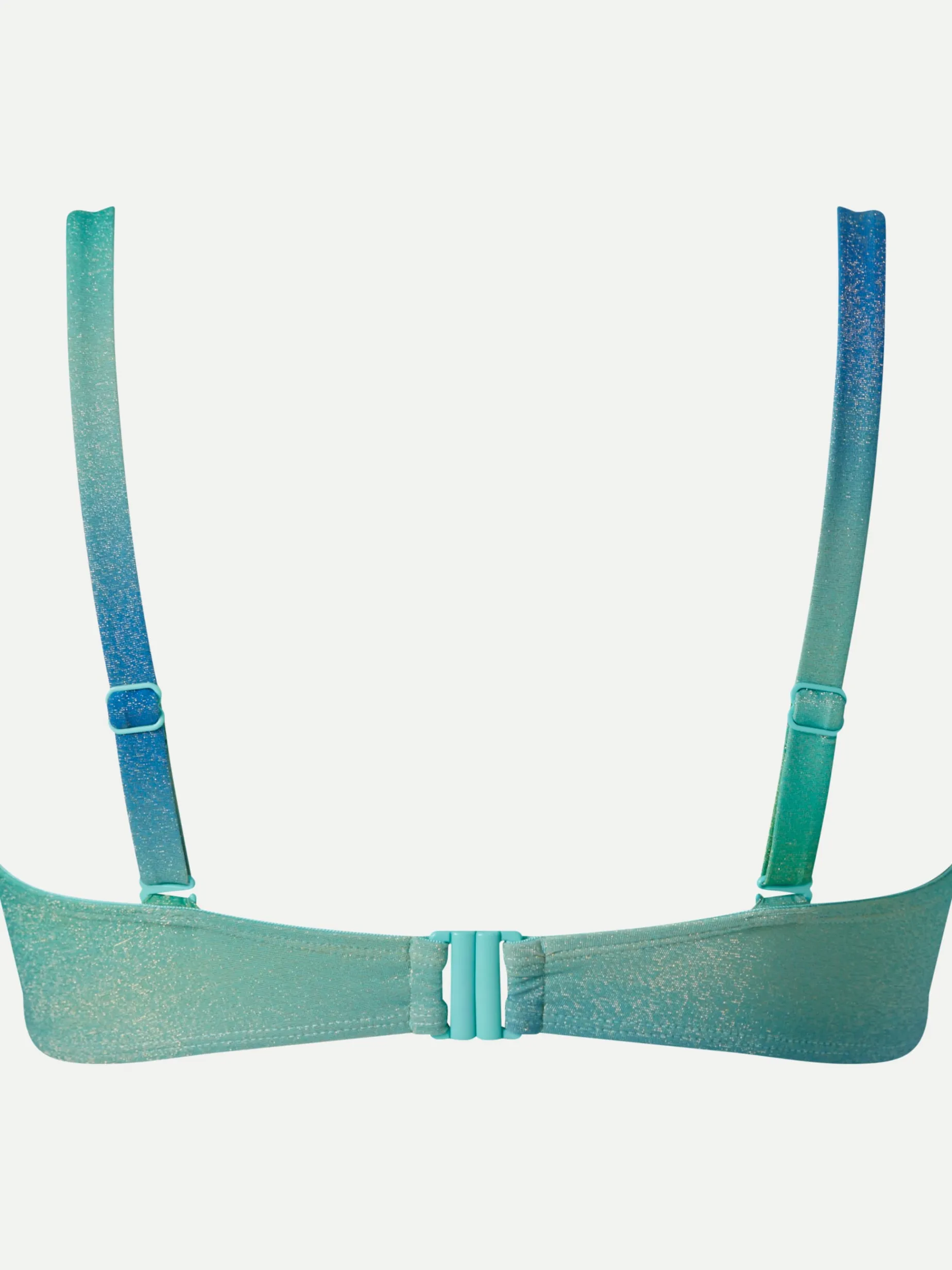Stropløs bikinitop - Green blue gradient