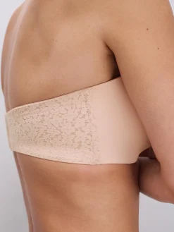 Stropløs t-shirt BH - Golden Beige