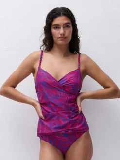 Tankini-top med bløde skåle - Berry Jungle