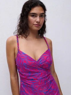 Tankini-top med bløde skåle - Berry Jungle