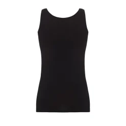 Tank top - bomuld - Sort
