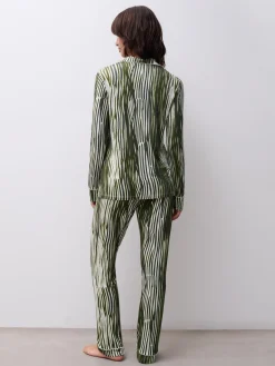 Top med lange ærmer - Green Lines