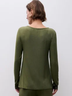 Top med lange ærmer - Winter Moss