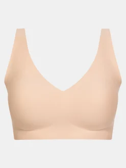 Top med V-hals - Golden Beige