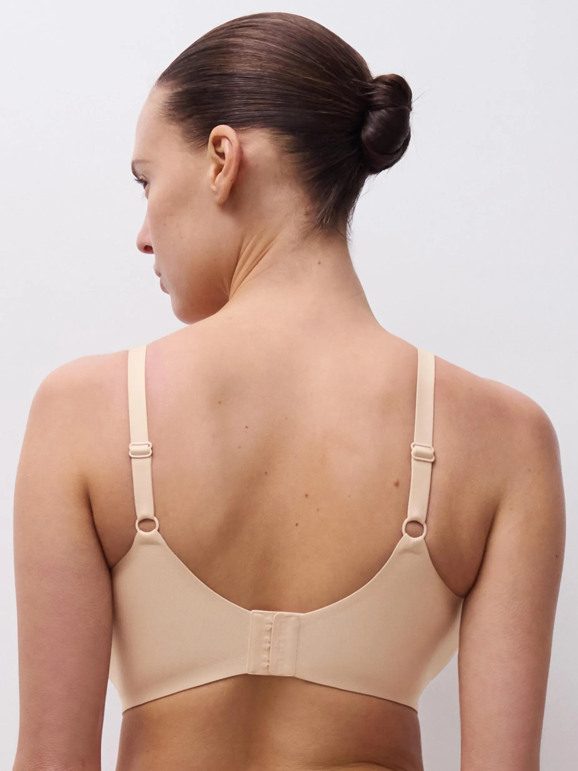 Top med V-hals - Golden Beige