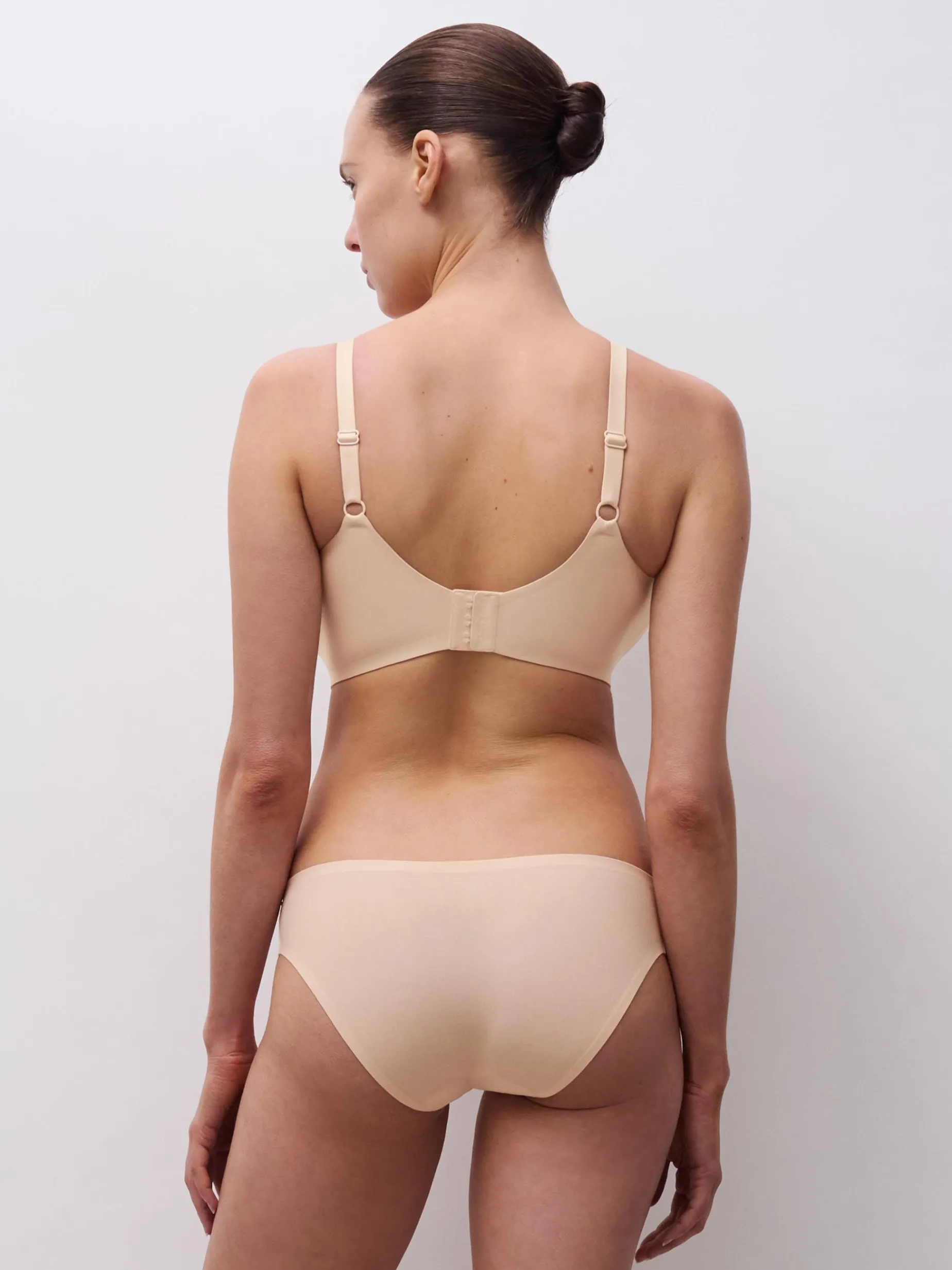 Top med V-hals - Golden Beige