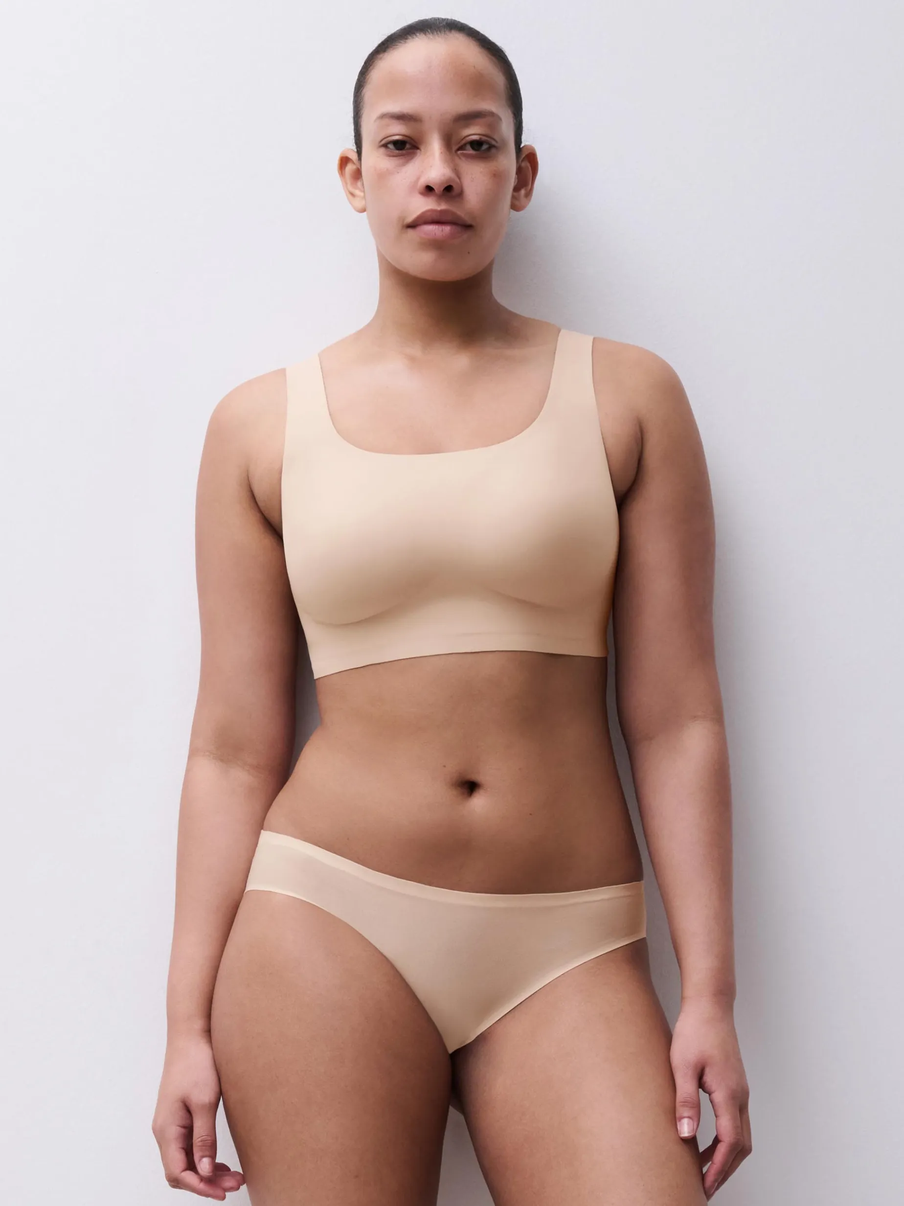 Top uden bøjle - Golden Beige