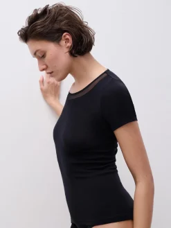 T-shirt -100% merinould - Sort