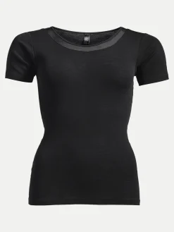 T-shirt -100% merinould - Sort