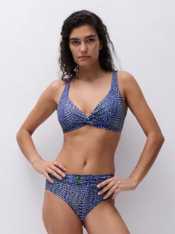 Uforede bikinitoppe - Blue snake