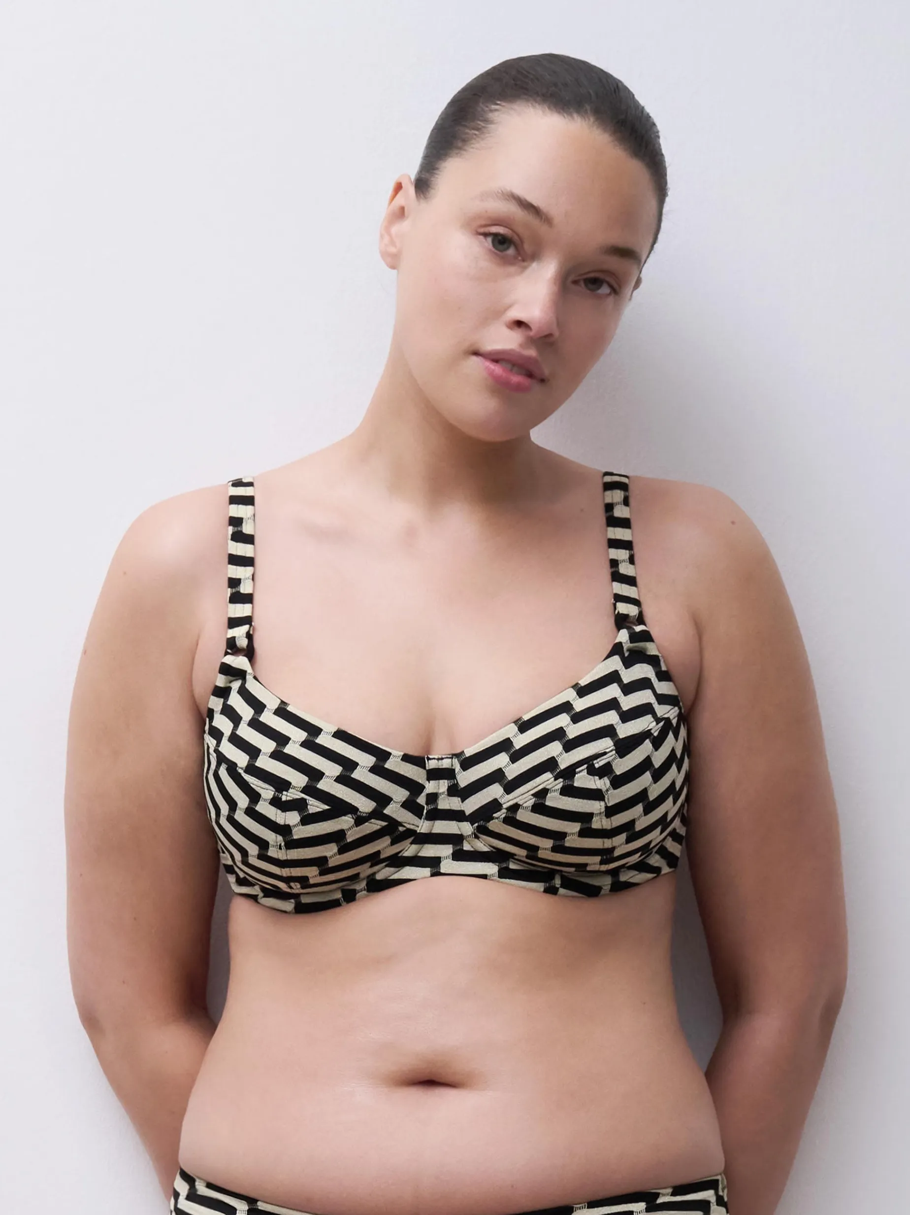 Uforede bikinitoppe - Golden black