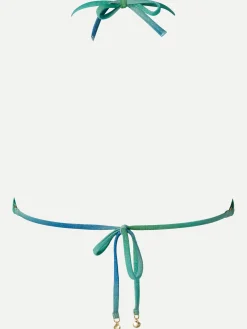 Uforede bikinitoppe - Green blue gradient